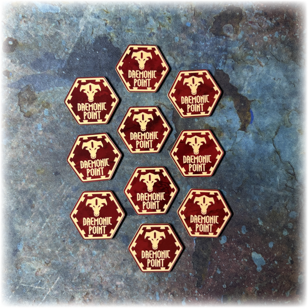 Infernal Dwarves - Daemonic Power Tokens - AoS 4th Edition