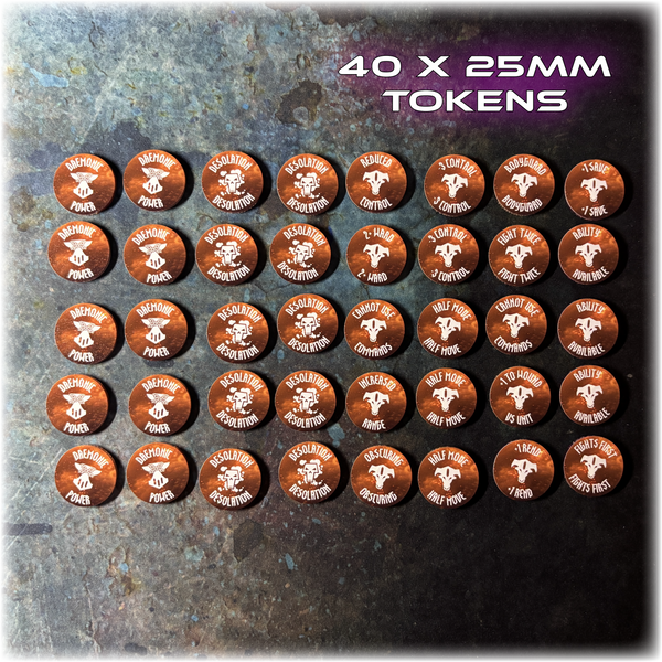 Infernal Dwarves – Fantasy Effect Battle Tokens - AoS 4th edition