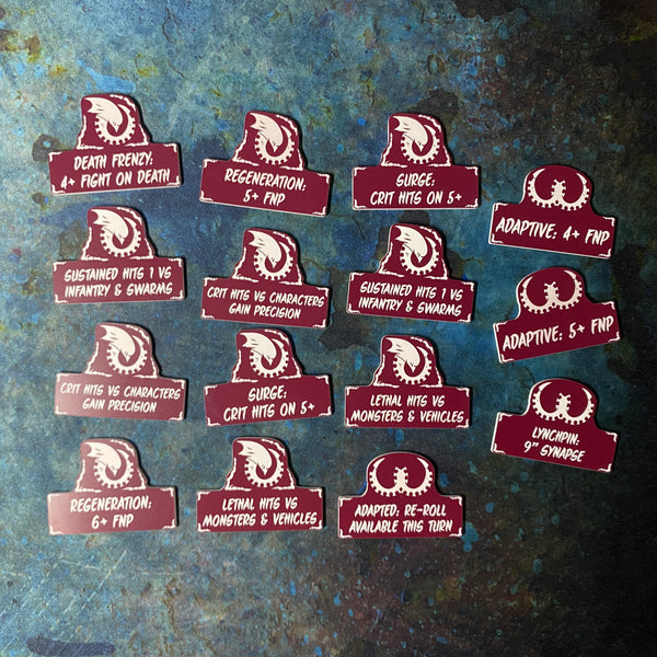 Alien Hives 10th Edition 40k Token Set