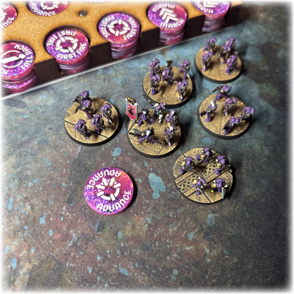 Epic Legions - Order and Retreat Tokens - Full Colour & Dual Sided
