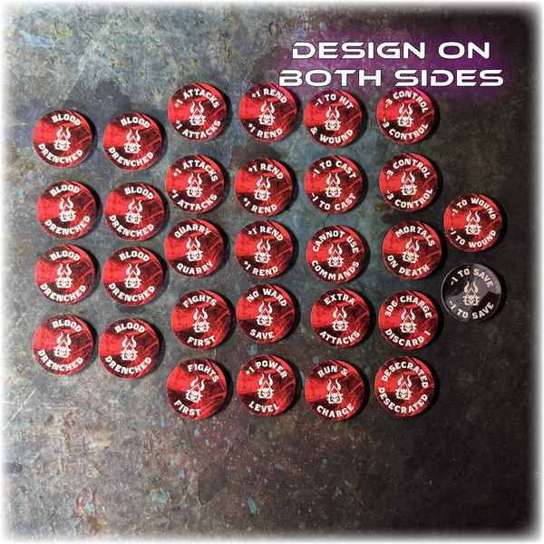 Lords of Bloodshed – Fantasy Effect Battle Tokens - AoS 4th edition