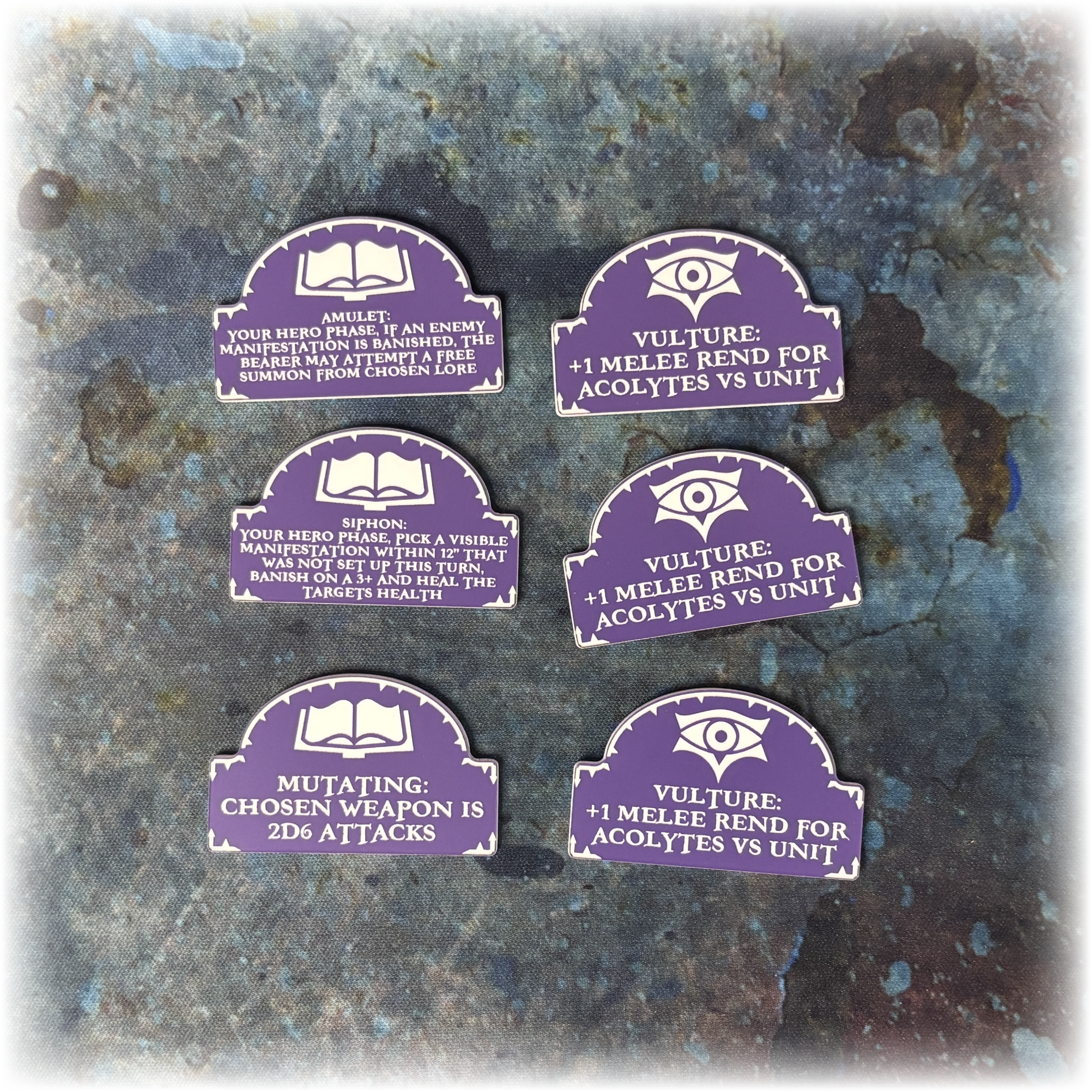 Lords of Fate - Scourge of Life Upgrade Tokens - AoS 4th Edition