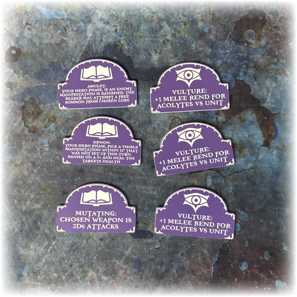 Lords of Fate - Scourge of Life Upgrade Tokens - AoS 4th Edition