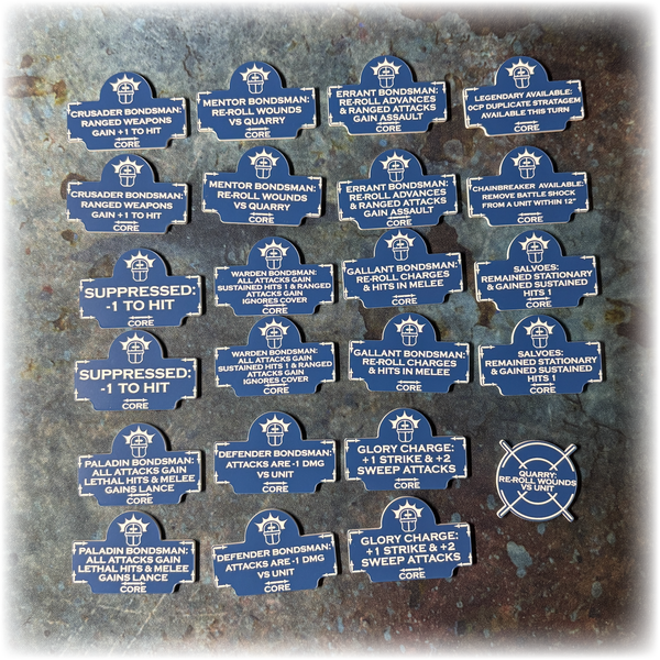Loyalist Knights  - 10th Edition 40k Token Set