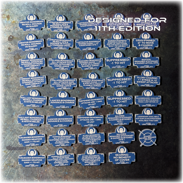 MEGA BUNDLE - Loyalist Knights - Grimdark Token Set