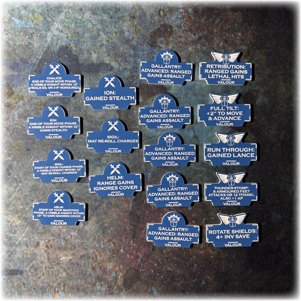 MEGA BUNDLE - Loyalist Knights - Grimdark Token Set