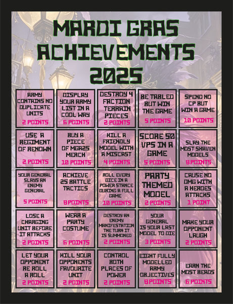 Mardi Gras Achievements 2025 - Event Ticket