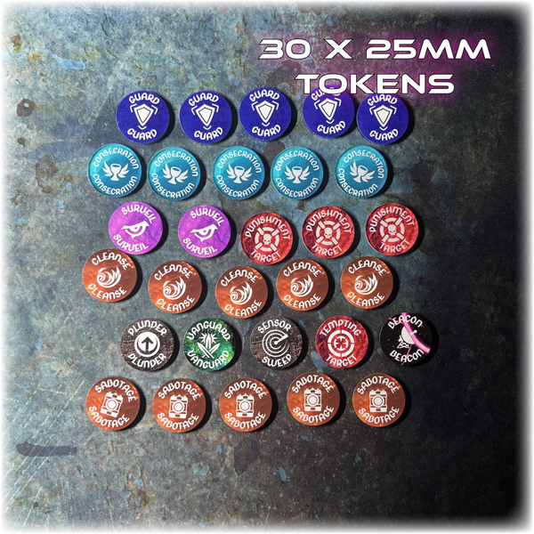 11th Edition - Mission Tokens - Full Colour & Dual Sided