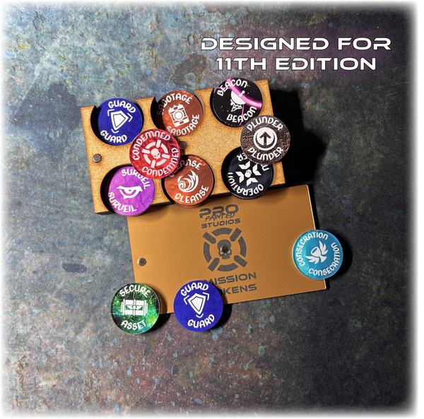 11th Edition - Mission Tokens - Full Colour & Dual Sided