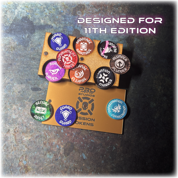 11th Edition - Mission Tokens - Full Colour & Dual Sided