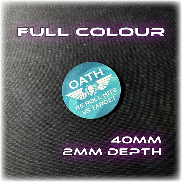 Battle Brothers - Oath Target Token - Dual Sided - Full Colour - 11th Edition