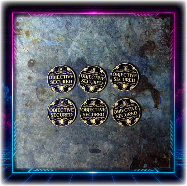 Space Elves - Objective Secured - Grimdark Tokens Set (Pack of 6)