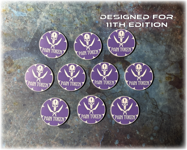 Shadowspace Raiders - Pain Tokens - 11th Edition Token Set
