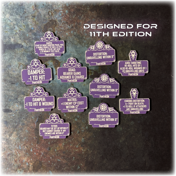Android Dynasties - Pantheon Detachment - 11th Edition Token Set