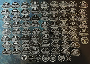 Chaotic Battle Brothers 10th Edition 40k Token Set