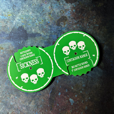 Plague Guard - Magnetic Sickness & Contagion Dial - 40k 10th Edition
