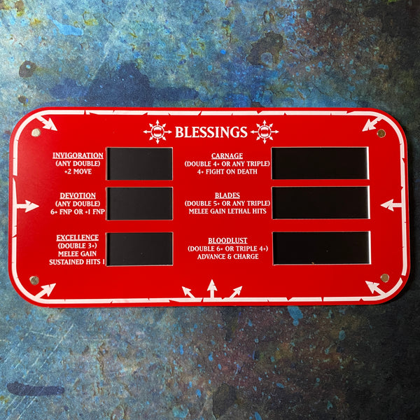 World Devourers - Magnetic Blessings Tracker - 10th Edition 40k