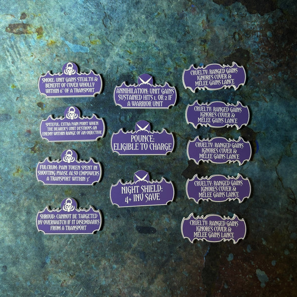 Shadowspace Raiders 10th Edition 40k Token Set