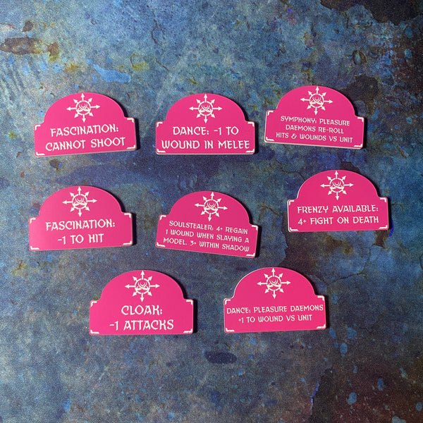 Chaotic Daemons 10th Edition 40k Token Set
