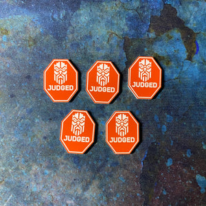 Dwarven Space Leagues - Judged Token Set (5 pack) - 10th Edition 40k