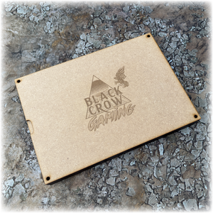 Black Crow WarVault Modular Dice Tray & Storage Box – Magnetized MDF Organizer