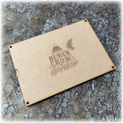 Black Crow WarVault Modular Dice Tray & Storage Box – Magnetized MDF Organizer