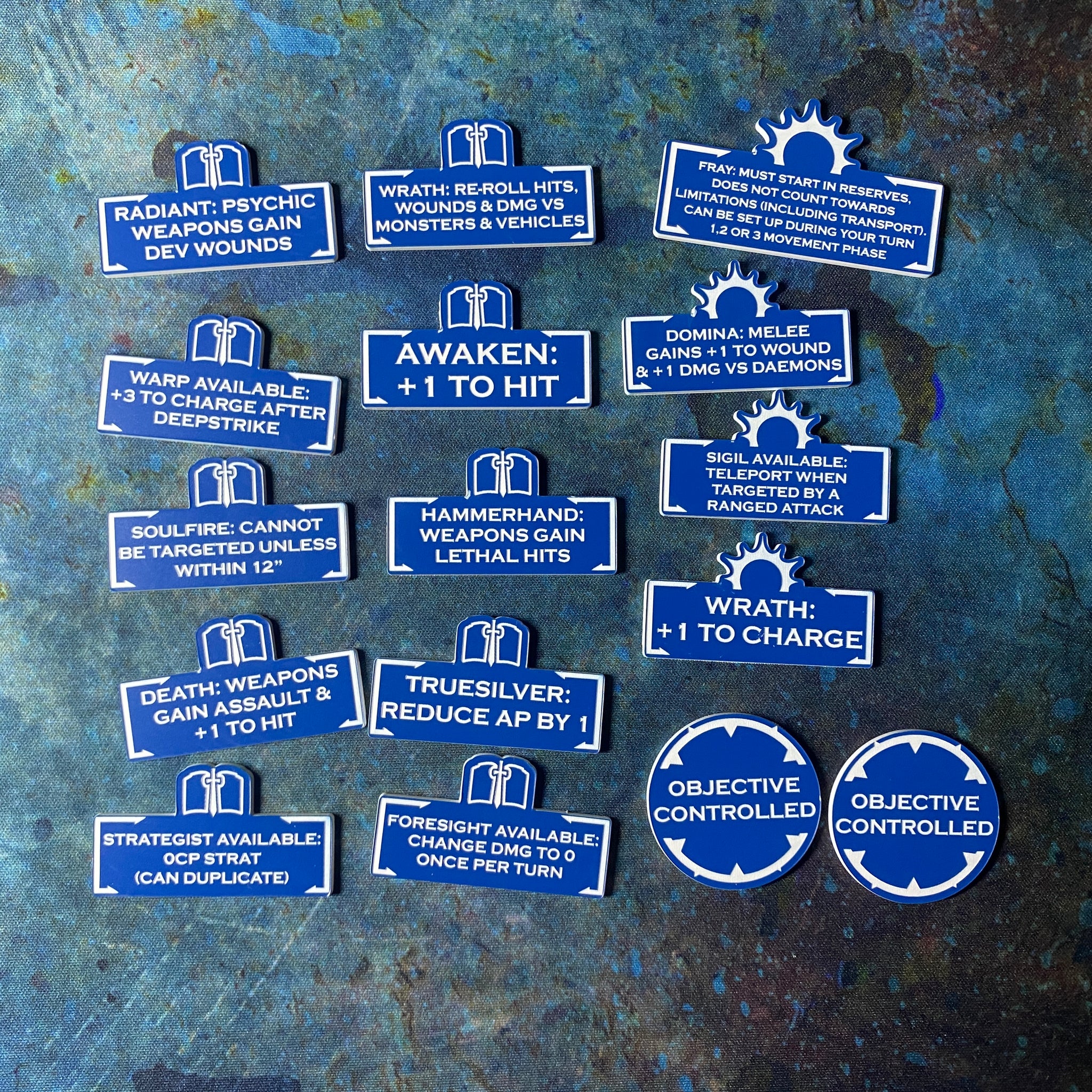 Steel Knights 10th Edition 40k Token Set
