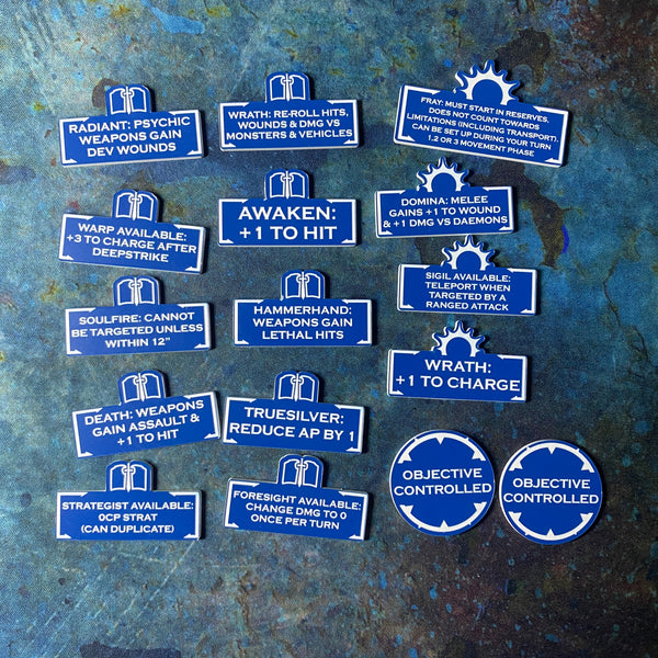 Steel Knights 10th Edition 40k Token Set