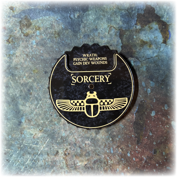 Scarab Sons - Magnetic Sorcery Tracker - 10th Edition 40k