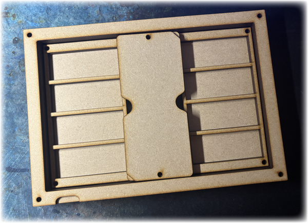 DMG CTRL WarVault Modular Dice Tray & Storage Box – Magnetized MDF Organizer