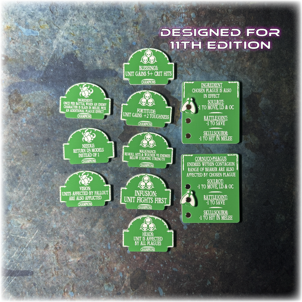 Plague Guard - Champions Detachment - 11th Edition Token Set