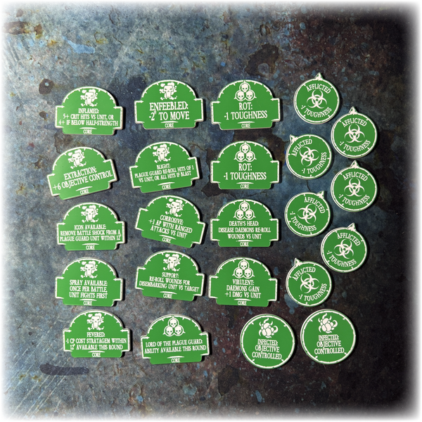 Plague Guard - 10th Edition 40k Token Set
