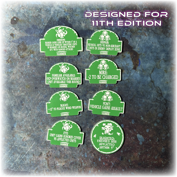 Plague Guard - Hammer Detachment - 11th Edition Token Set