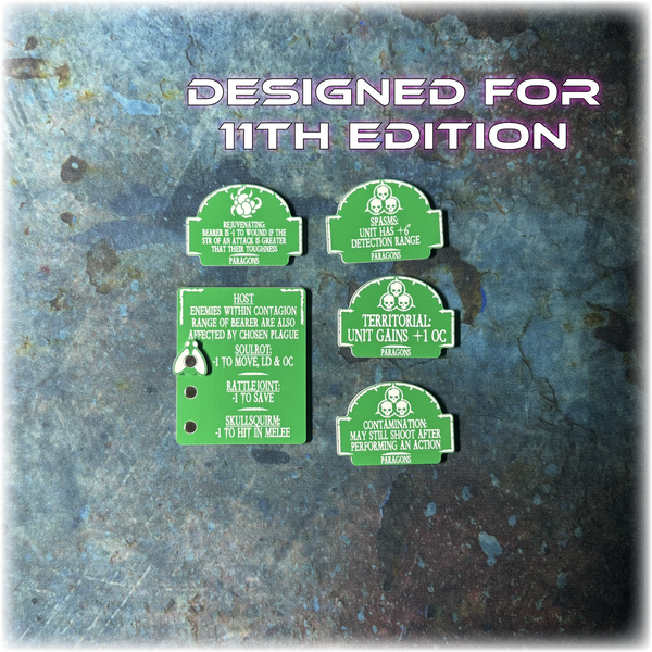 Plague Guard - Paragons Detachment - 11th Edition Token Set