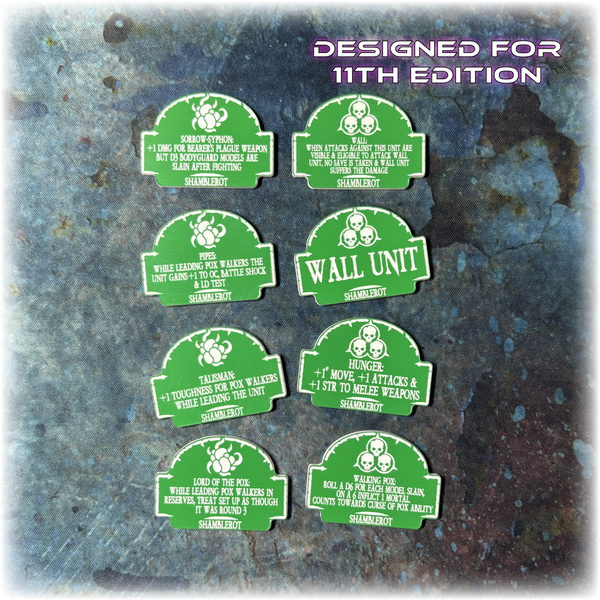 Plague Guard - Shamblerot Detachment - 11th Edition Token Set