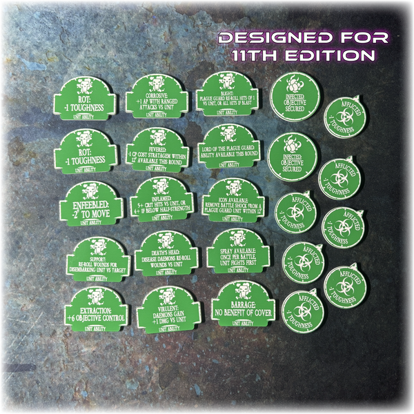 Plague Guard - Unit Abilities - 11th Edition Token Set