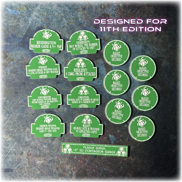 Plague Guard - Virulent Detachment - 11th Edition Token Set