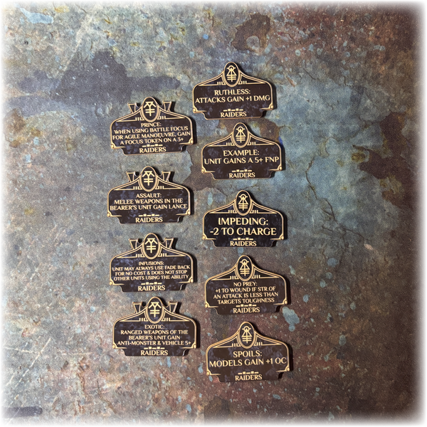 Space Elves - Raiders - 10th Edition Token Set