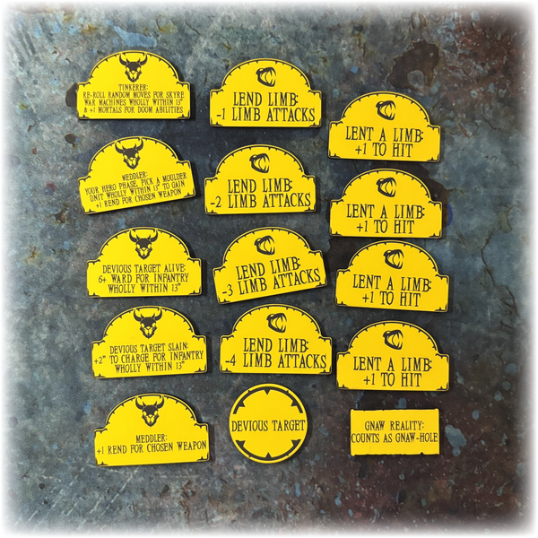 Ratmen - Scourge of Life Upgrade Tokens - AoS 4th Edition