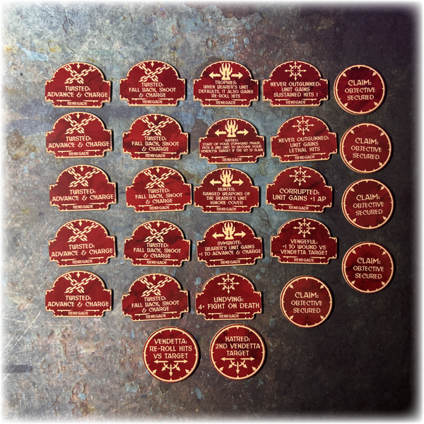 Chaotic Battle Brothers - Renegade - 10th Edition Token Set