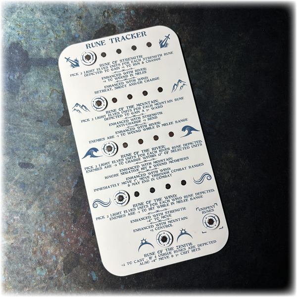 Light Elves Rune Tracker - AoS 4th Edition