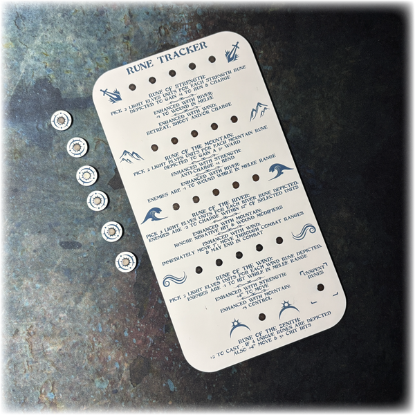 Light Elves Rune Tracker - AoS 4th Edition