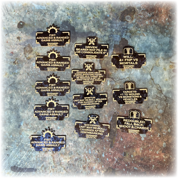 Steel Knights  - 10th Edition 40k Token Set