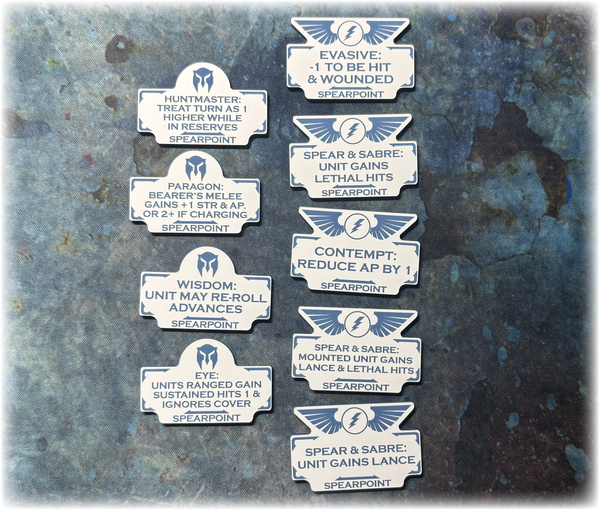 Lightning Brothers - Spearpoint- 10th Edition 40k Token Set