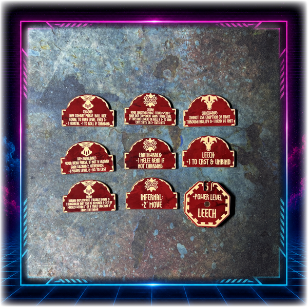 Infernal Dwarves - Scourge of Fire Upgrade Tokens