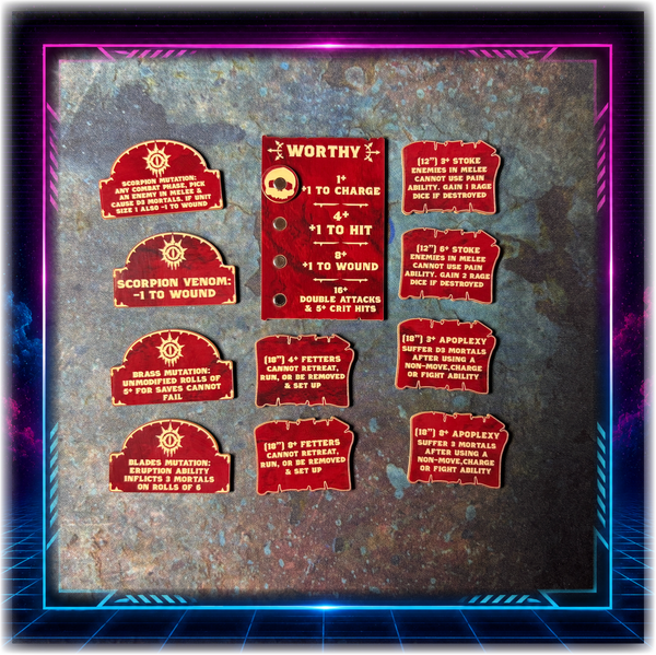 Lords of Bloodshed - Scourge of Fire Upgrade Tokens
