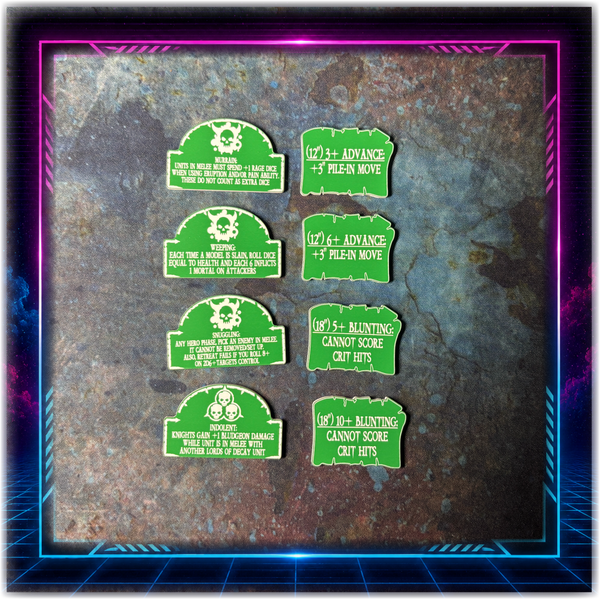Lords of Decay - Scourge of Fire Upgrade Tokens