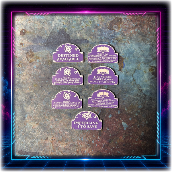 Lords of Fate - Scourge of Fire Upgrade Tokens