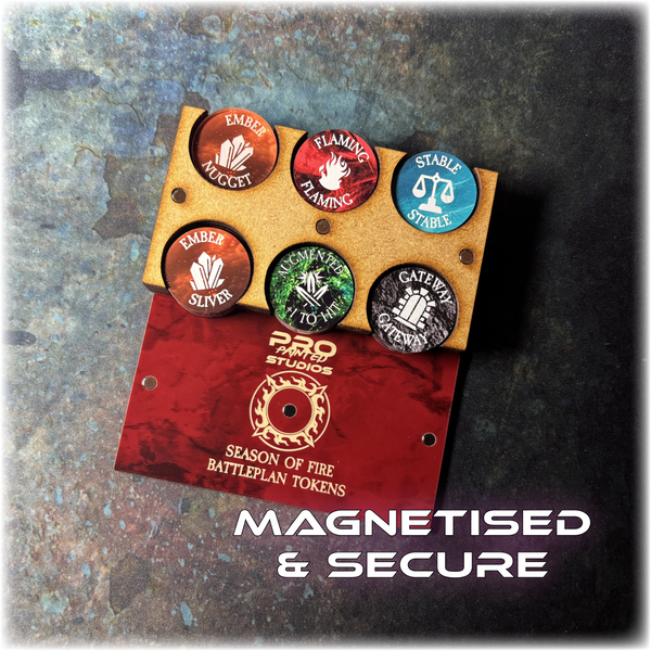 GHB Season of Fire - Battleplan Tokens - Full Colour & Dual Sided