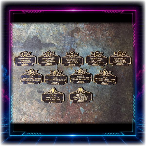 Space Elves - Serpent Detachment - Grimdark Token Set